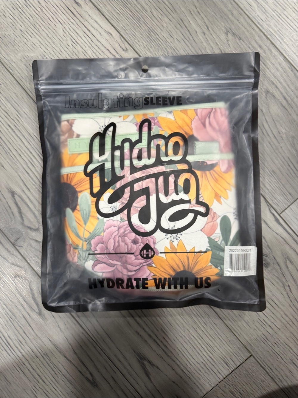 HydroJug Floral Insulating Sleeve - Yellow, Pink & Green Bloom